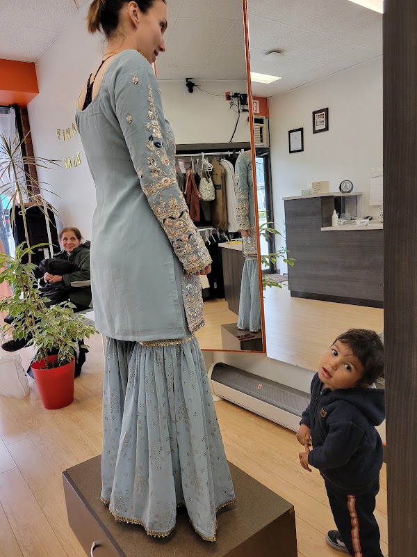 Sewing and alterations work in progress at Threads